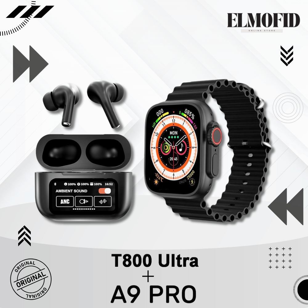 Pack Élégance Connectée 2-en-1 – Montre & Écouteurs A9 Pro™
