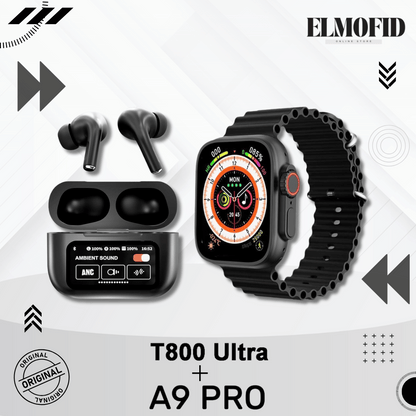 Pack Élégance Connectée 2-en-1 – Montre & Écouteurs A9 Pro™