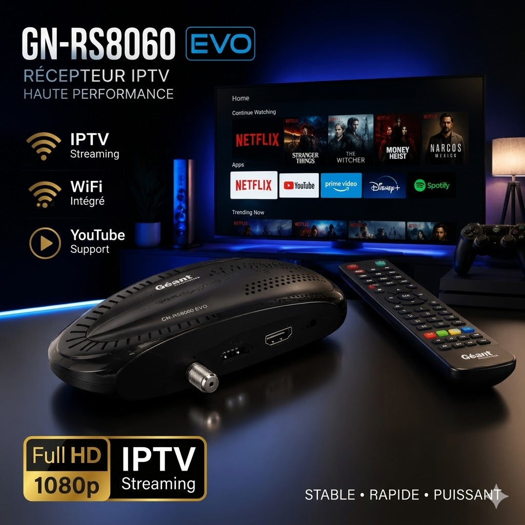 GEANT RS8060 EVO- 21 Ans IPTV