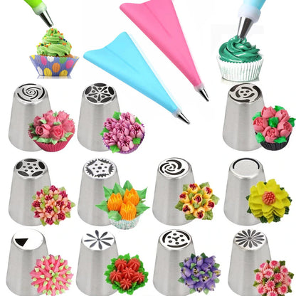 pack douilles de décoration pâtisserie pro en inox